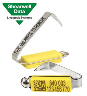 Shearwell MET (Metal) EID/RFID Official 840 USDA HDX Cattle Tag